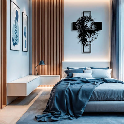 Cyras - Arte de Pared Metálico con Cruz de Jesús