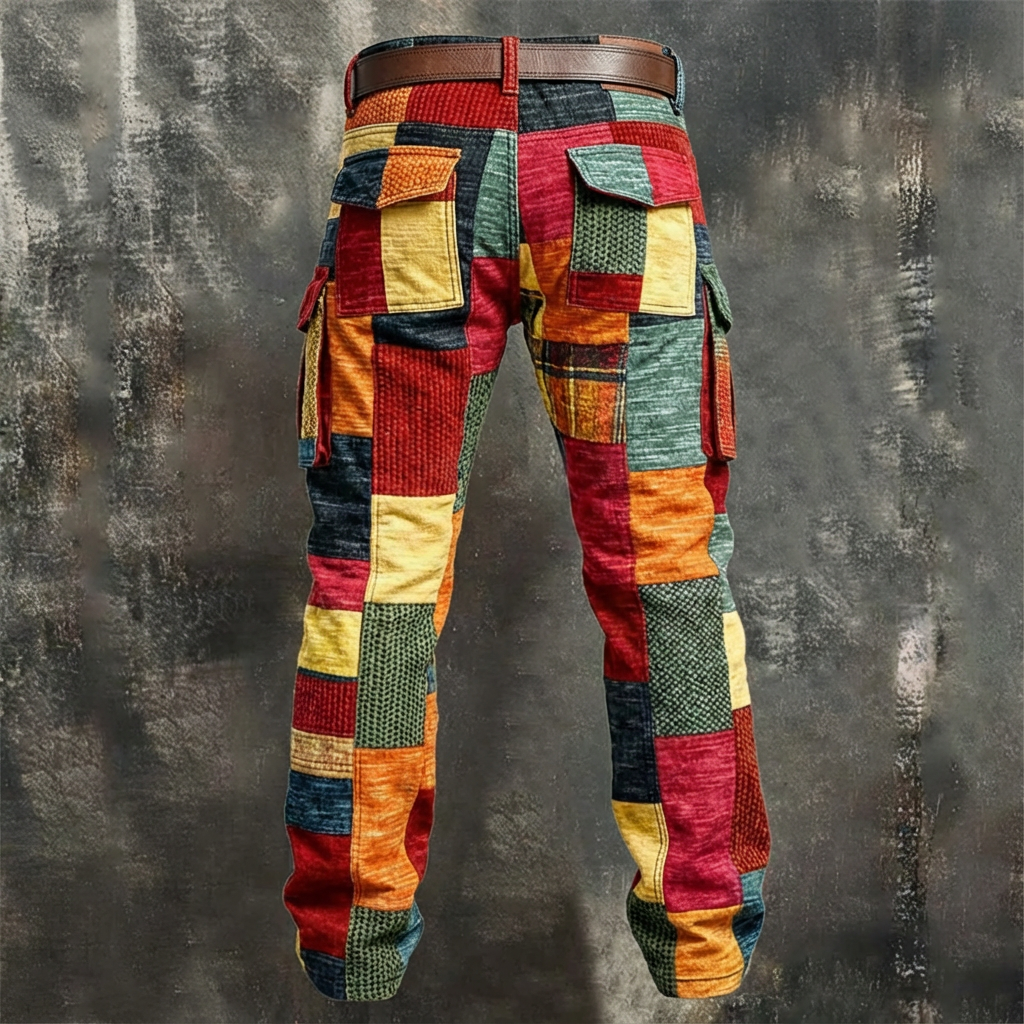 Soren™ – Pantalones cargo para hombre con diseño patchwork