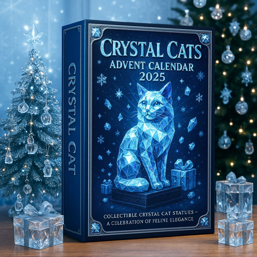 Calendario de Adviento de Gatos de Cristal 2025 | Regalo de Navidad
