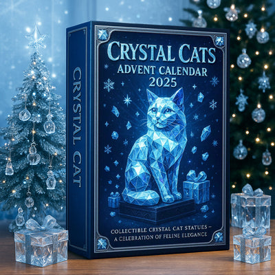 Calendario de Adviento de Gatos de Cristal 2025 | Regalo de Navidad