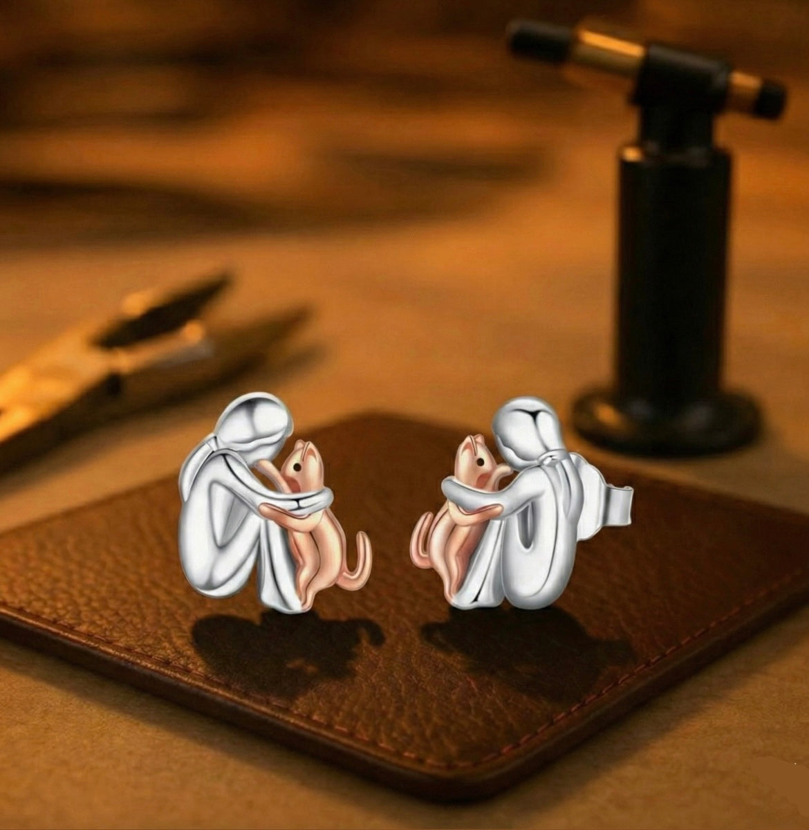 Liv | Pendientes de abrazo de gato