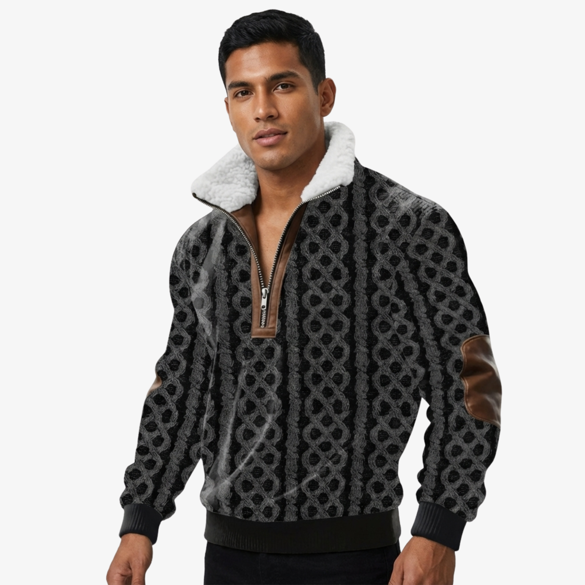 Théo | Suéter con cuello forrado cálido