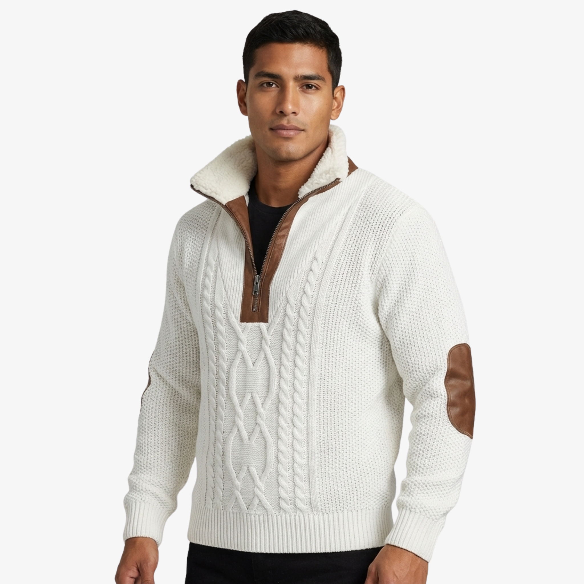 Romain | Suéter con cuello forrado cálido