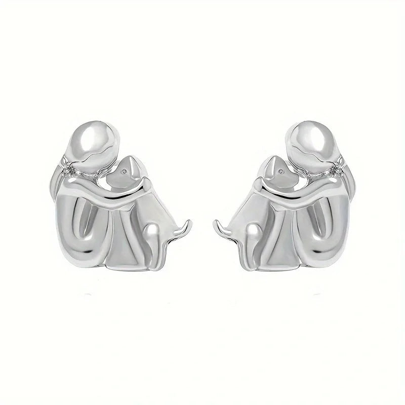 Aretes Abrazo Eterno | Bicolor Plata y Oro