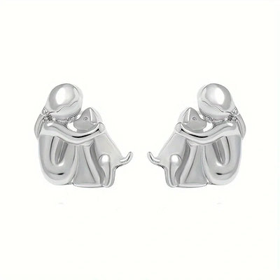 Aretes Abrazo Eterno | Bicolor Plata y Oro