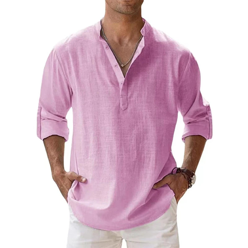 LINO | CAMISA CUELLO ALTO
