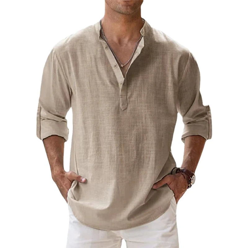 LINO | CAMISA CUELLO ALTO