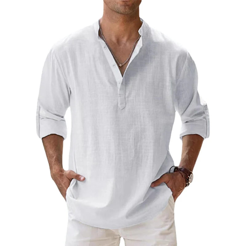 LINO | CAMISA CUELLO ALTO