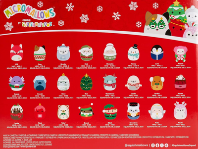 Calendario de Adviento Micromallow de Squishmallows