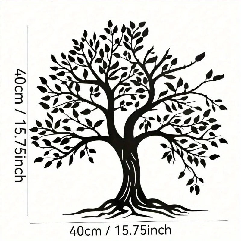 Roots & Rise – Decoración metálica para pared «Árbol de la vida»