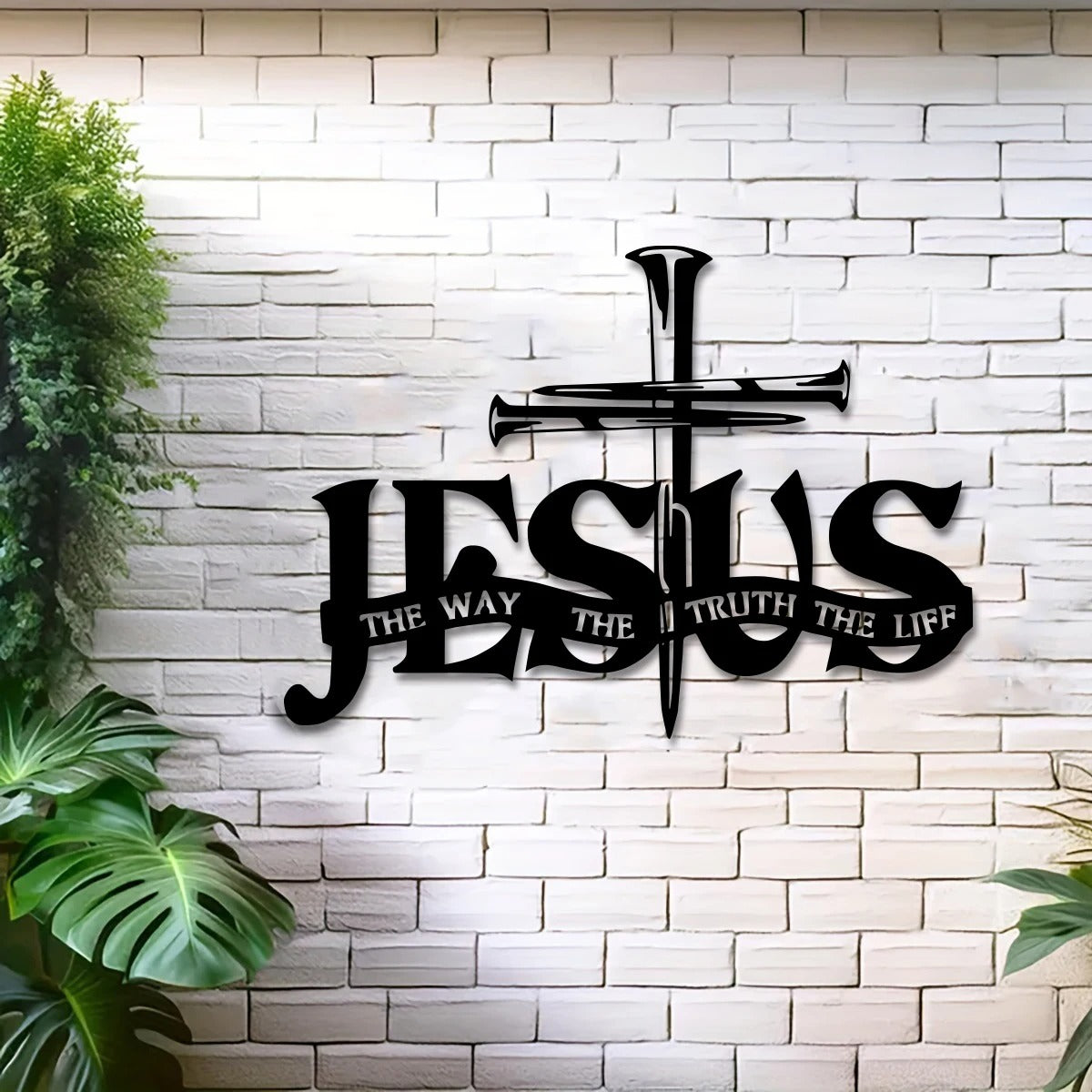 VeritasCross – Cruz de pared «El camino, la verdad y la vida»