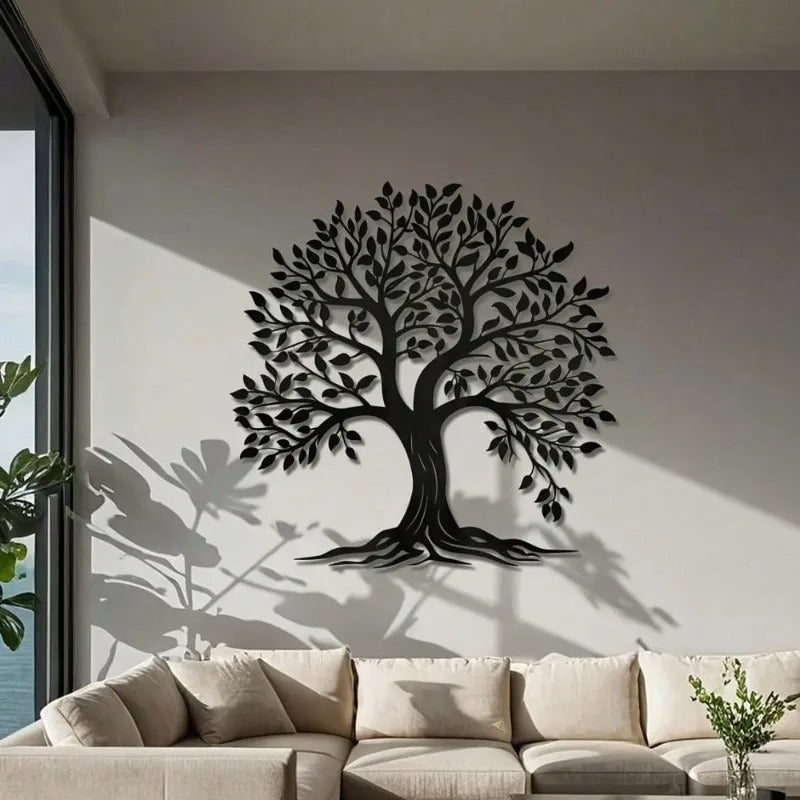 Roots & Rise – Decoración metálica para pared «Árbol de la vida»