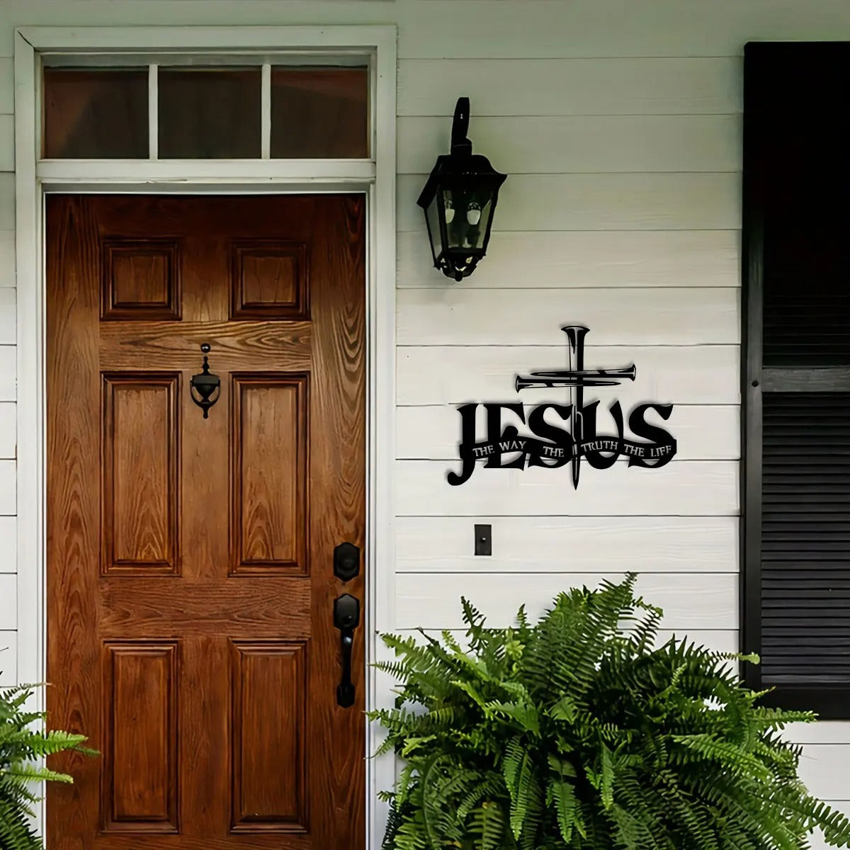 VeritasCross – Cruz de pared «El camino, la verdad y la vida»